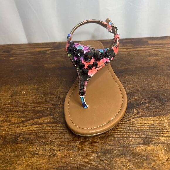 Wild Pair Sandals Frazier Black and Multi Color Style # BH2076027 - Picture 3 of 12